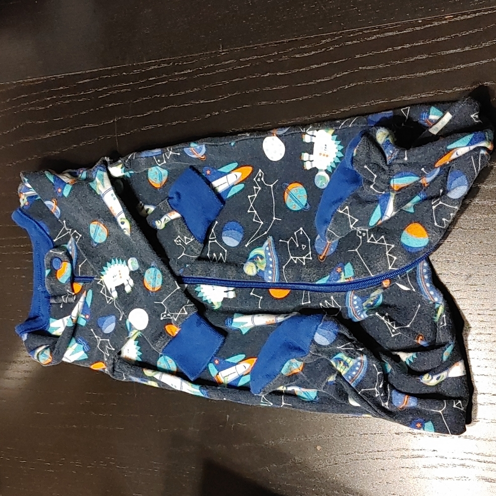 Free with purchase Unisex Space Dino Footie